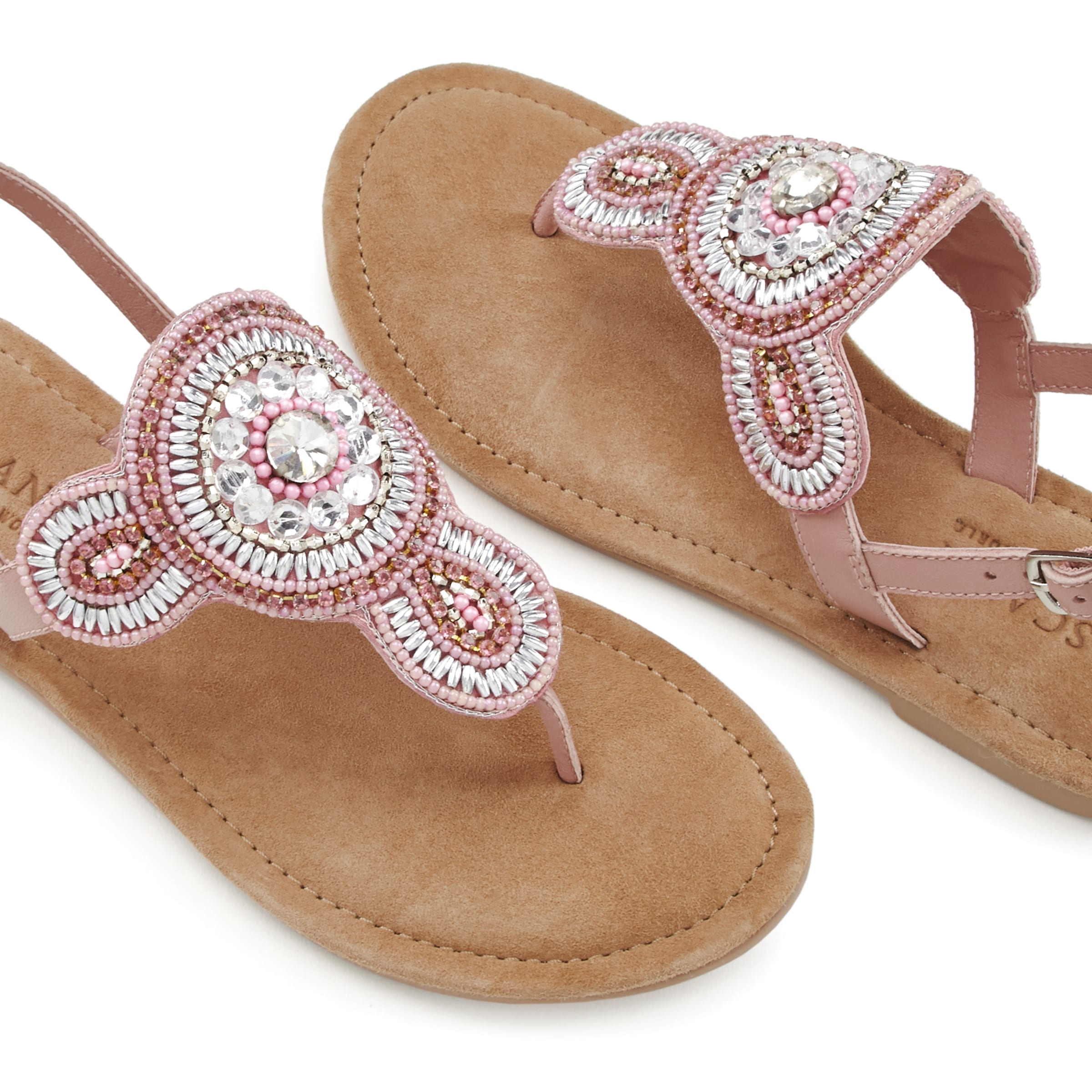 LASCANA T-bar sandals in Pink