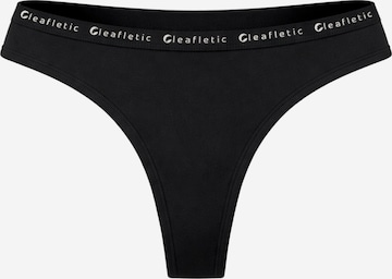 LEAFLETIC Panty in Black: front