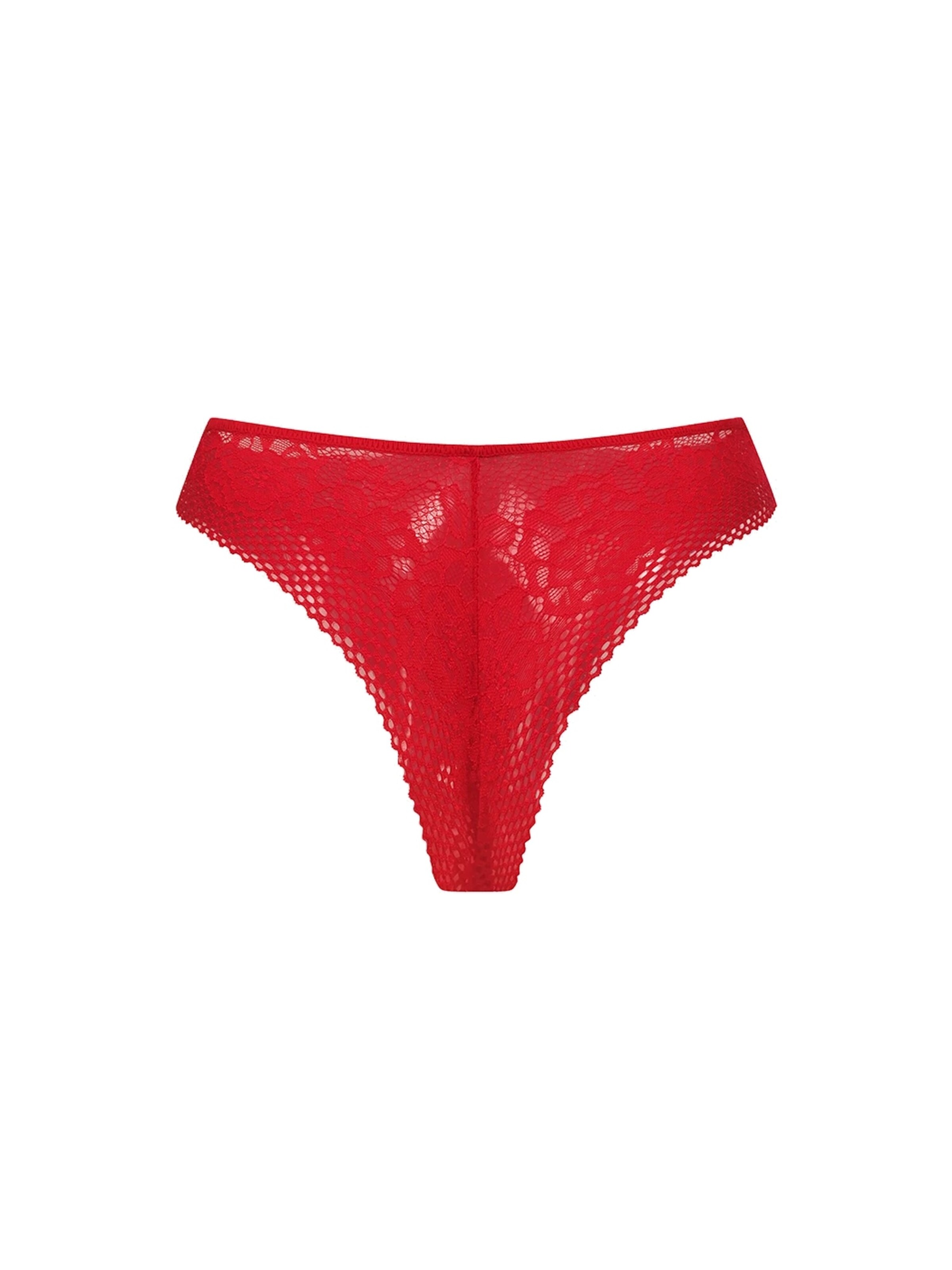 String 'Tanga mit Spitze' di cfab (formerly creamy fabrics) in rosso