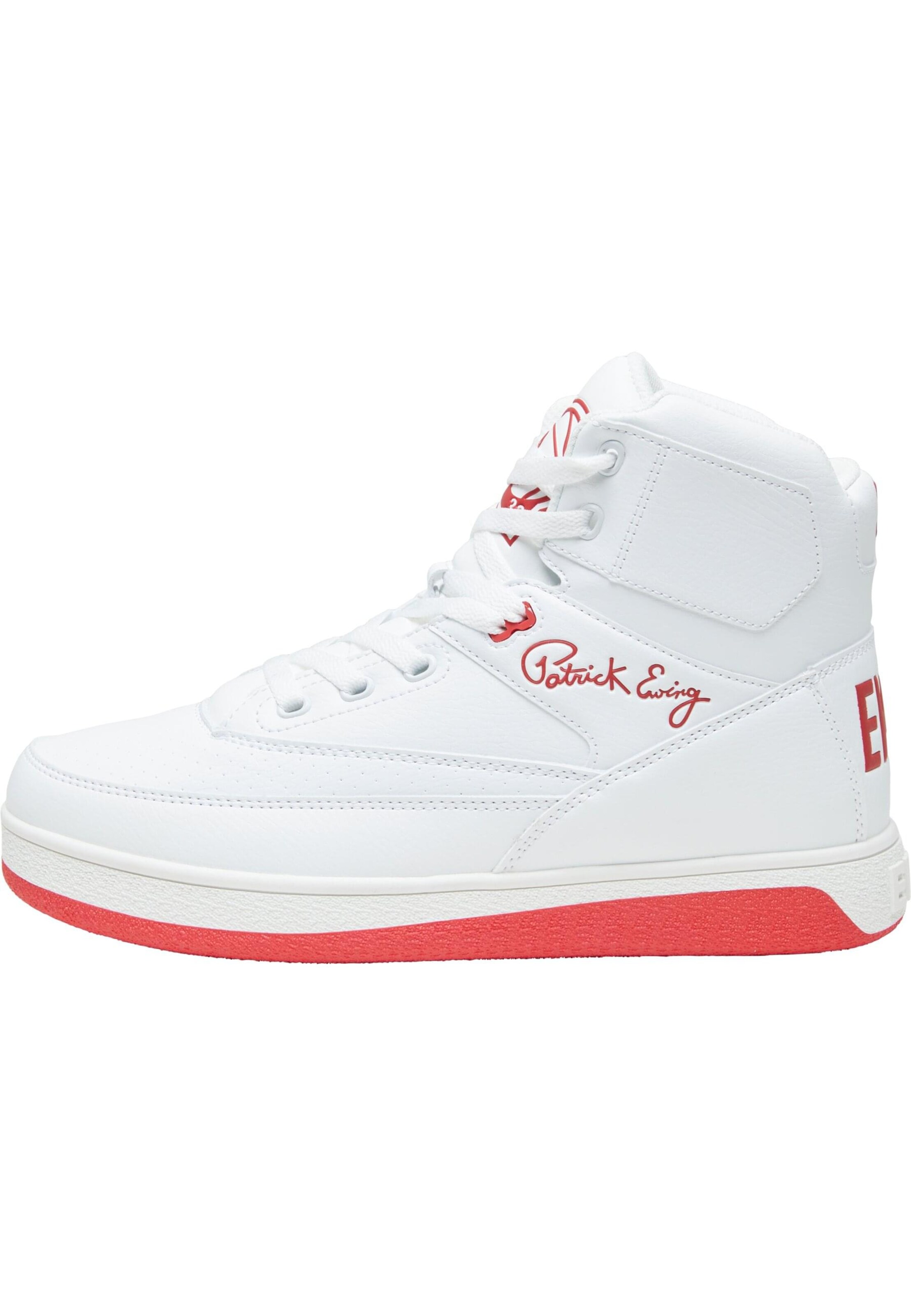 Baskets hautes 'Rebound' Ewing en blanc : devant