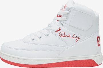Sneaker alta 'Rebound' di Ewing in bianco: frontale