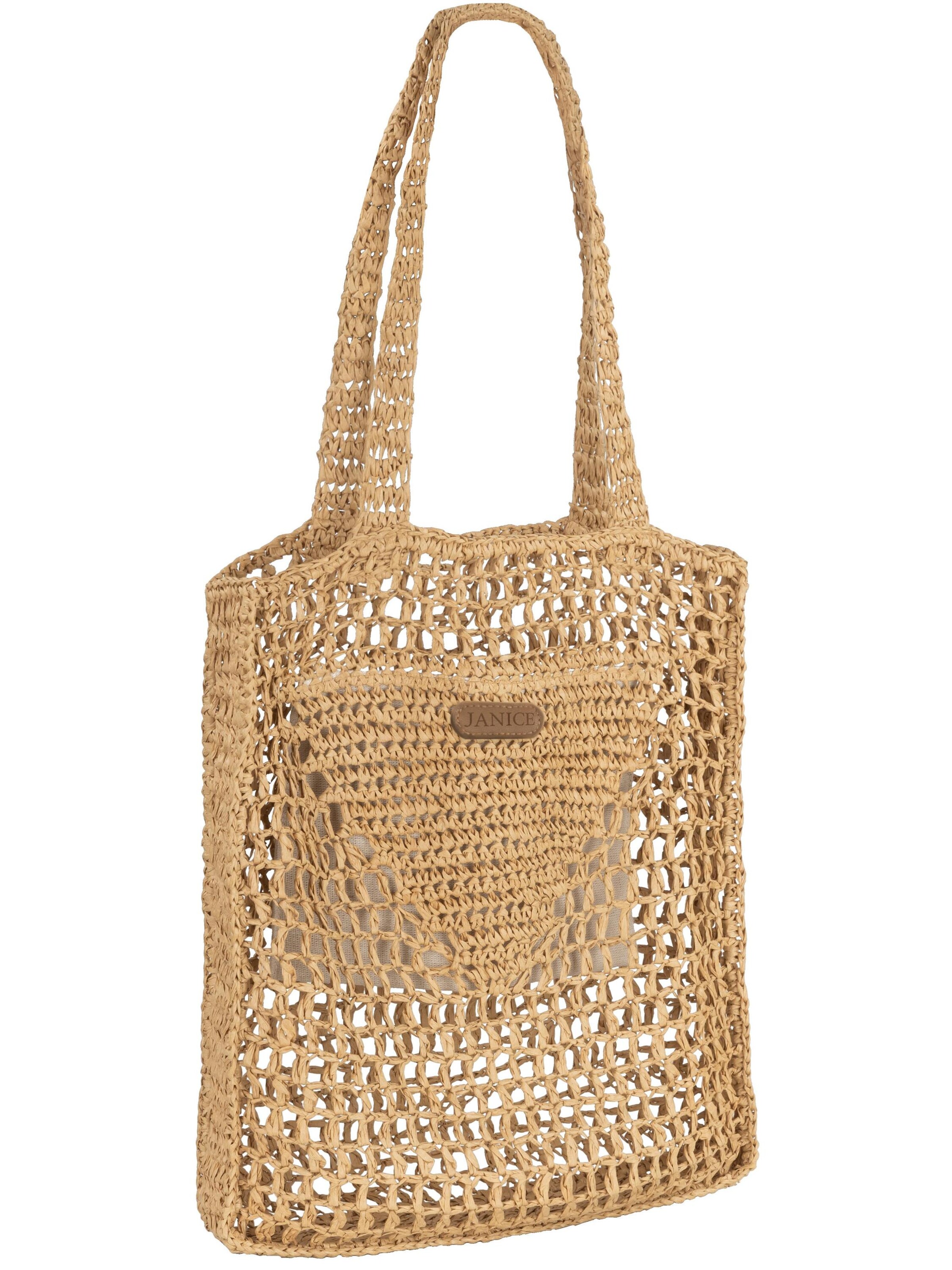 Janice - Bolsa de playa ' Manila ' en beige