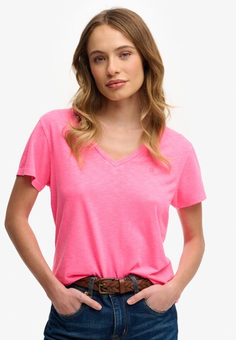 Superdry T-Shirt 'Studios' in Pink: Vorderseite