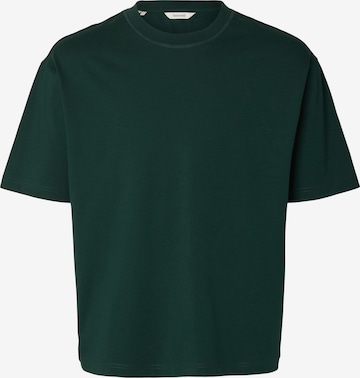 Maglietta di SELECTED in verde: frontale