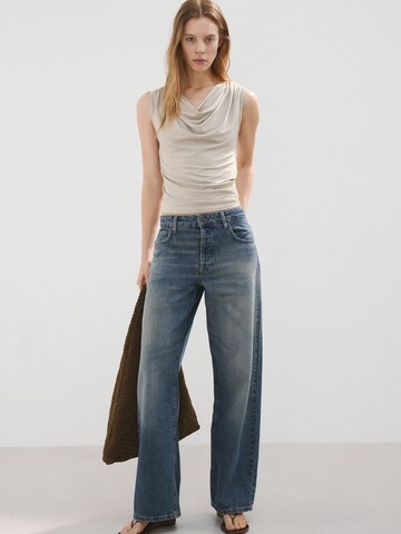 MANGO Wide leg Jeans 'Dulce' in Blue