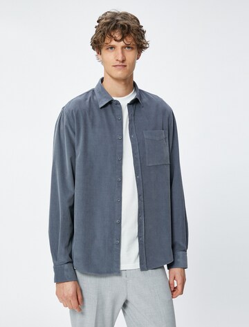 Koton Button Up Shirt in Grey: front