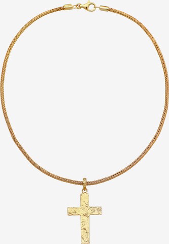 KUZZOI Necklace 'Kreuz' in Gold: front