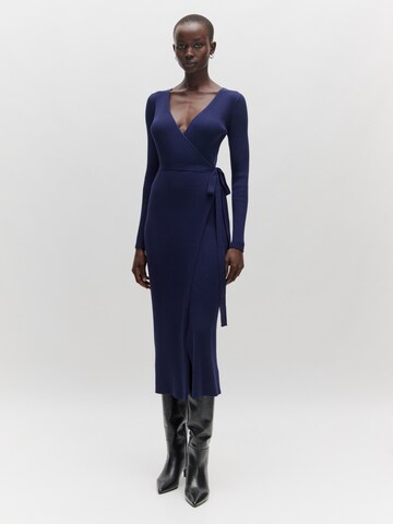 Robes en maille 'Mailien' EDITED en bleu : devant