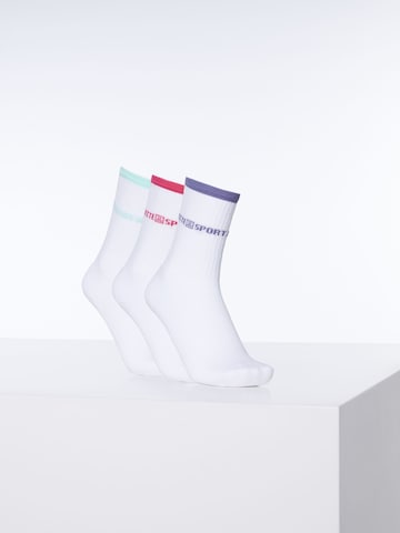 Jette Sport Socks in White