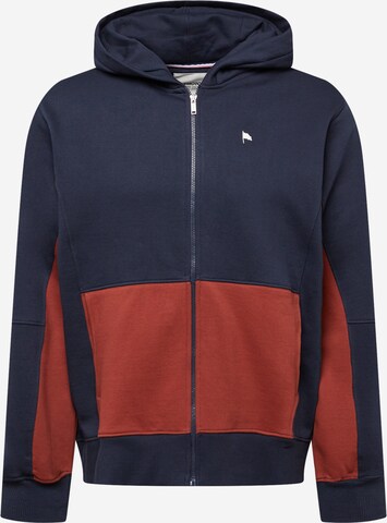 Wemoto Zip-Up Hoodie 'Cas' in Blue: front