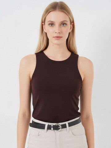 Bigdart Shirt Bodysuit in Brown
