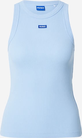 HUGO Топ 'Easy' в синьо: отпред