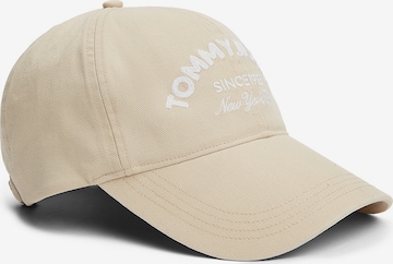 Casquette Tommy Jeans en beige : devant