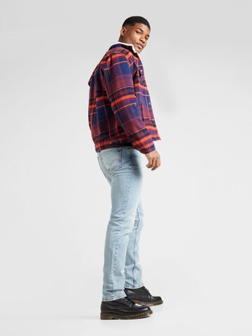 LEVI'S ® Übergangsjacke 'Plaid Vintage Fit Sherpa Trucker' in Blau