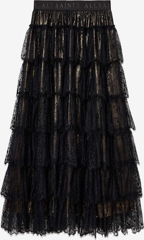 AllSaintsSuknja - crna boja: prednji dio