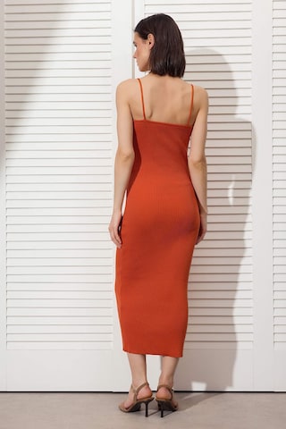 Trendyol Knitted dress in Orange