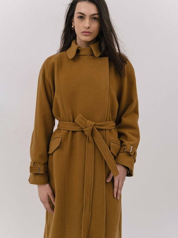 4TAILORS Płaszcz przejściowy 'Killer' w kolorze brązowy