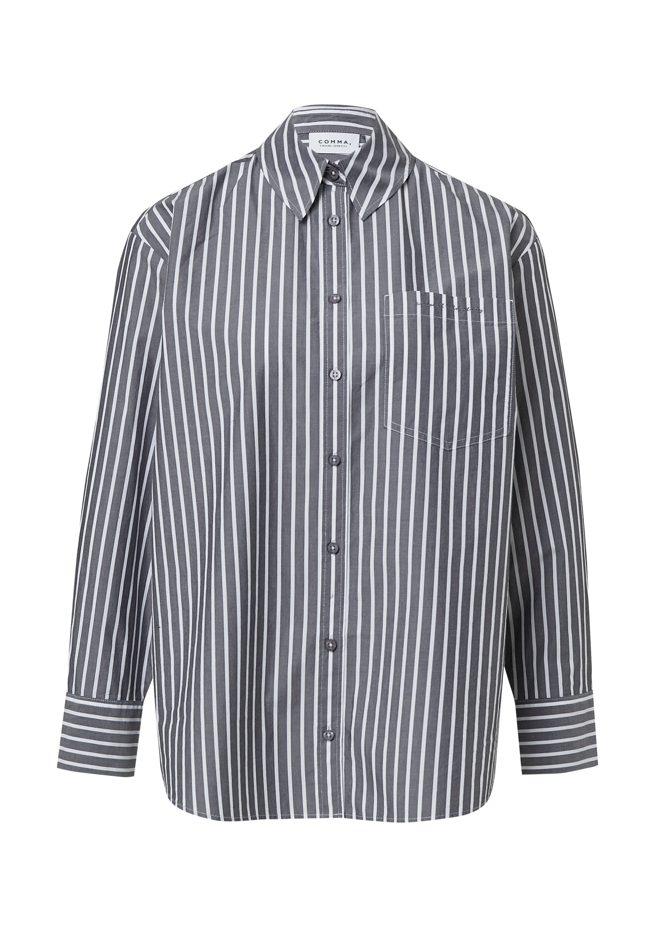 Chemisier comma casual identity en gris : devant