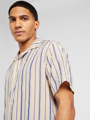 minimum Regularny krój Koszula w kolorze beżowy