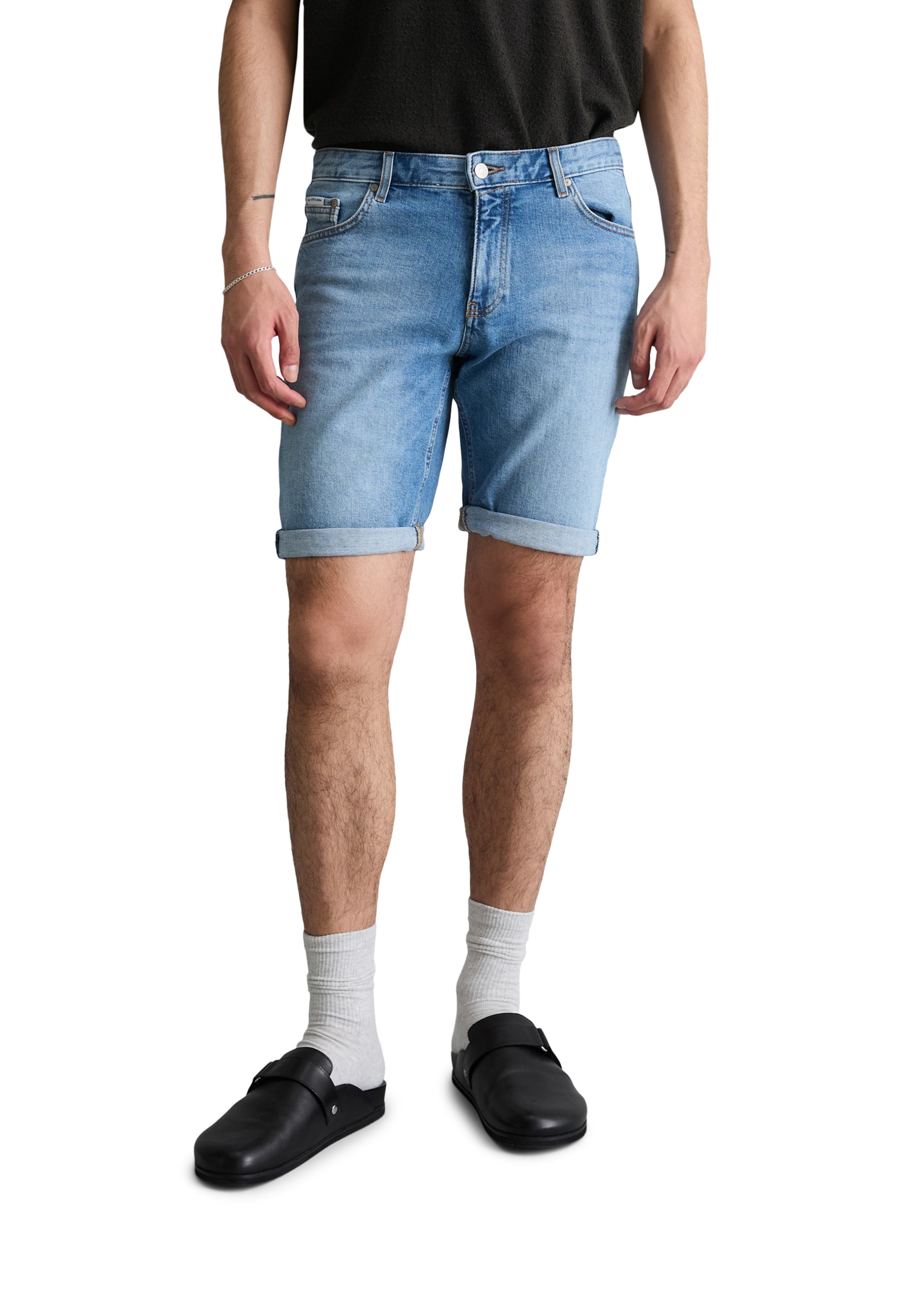 Marc O'Polo DENIM Regular Shorts in Blau: Vorderseite