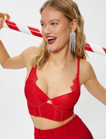 Koton Push-up Bra in Red