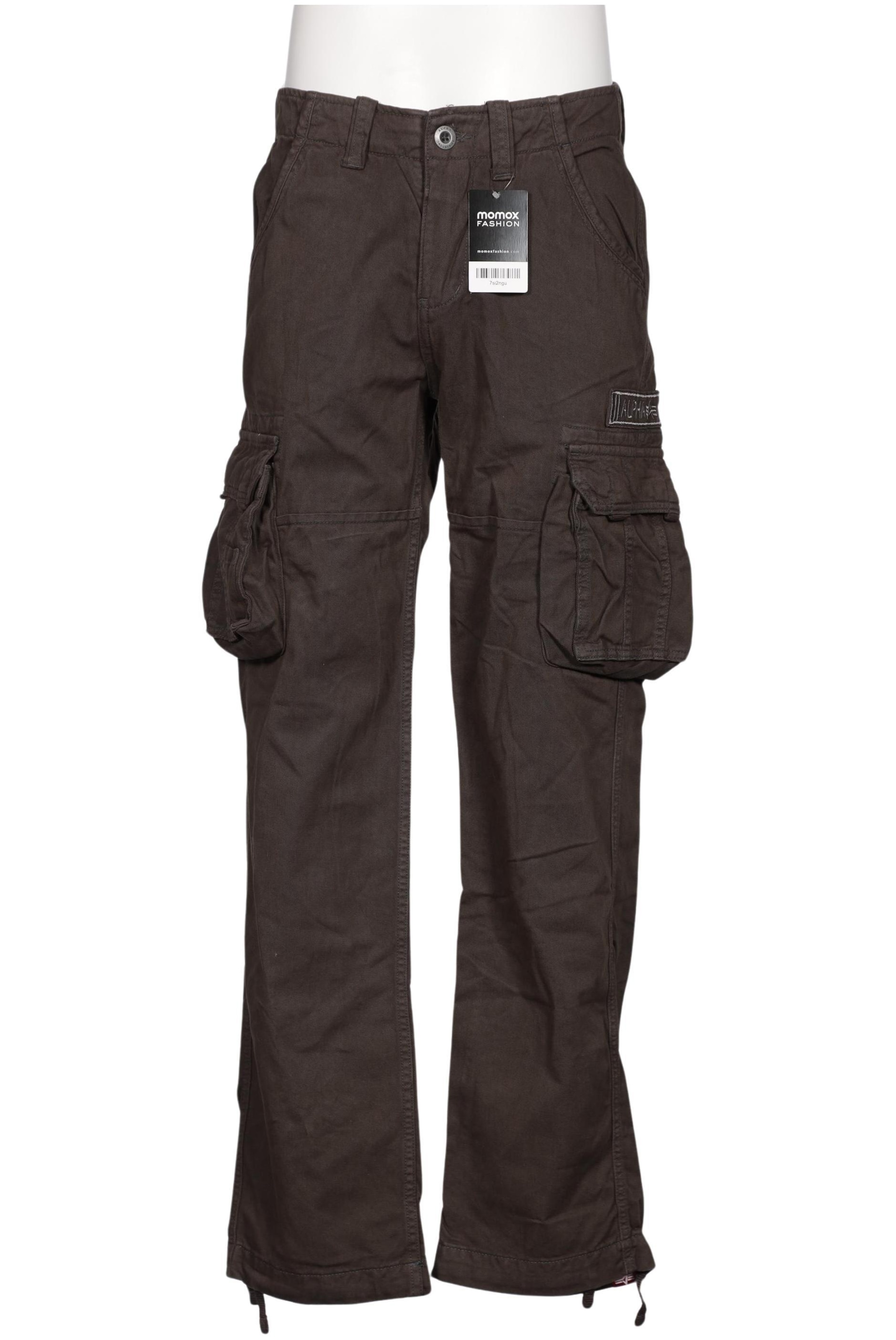 ALPHA INDUSTRIES Pants in 30 in Brown: front