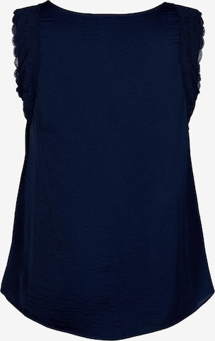 Camicia da donna 'MUNJAC' di Zizzi in blu