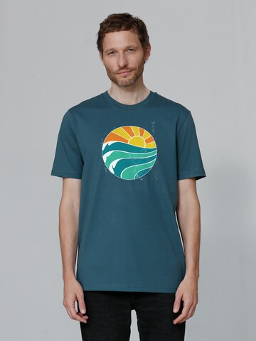 Watapparel Shirt ' Summer Sun ' in Blauw: voorkant