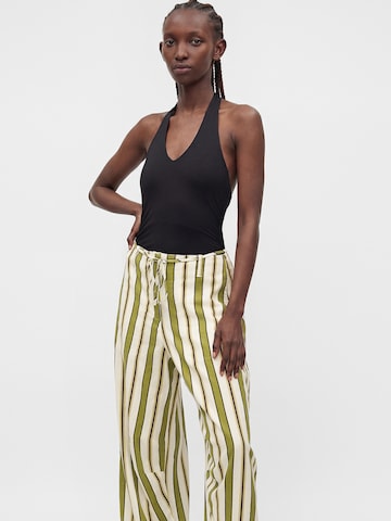 TOPSHOP Wide leg Pants 'CLEO' in Green