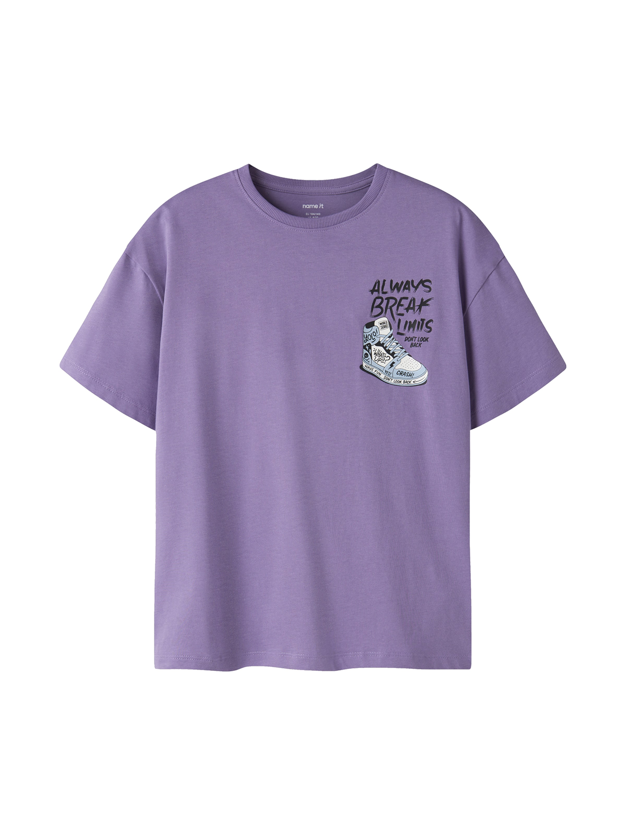 NAME IT - Camiseta 'NKMNAVEED' en lila: frente