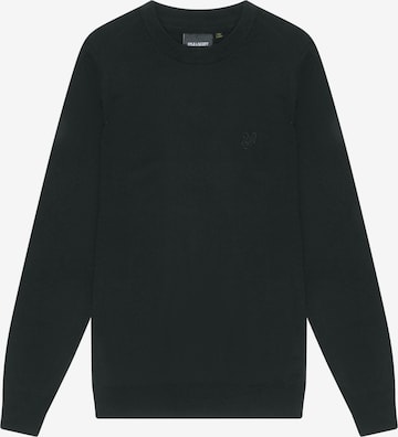 Lyle & Scott Trui 'Tonal Eagle' in Zwart: voorkant
