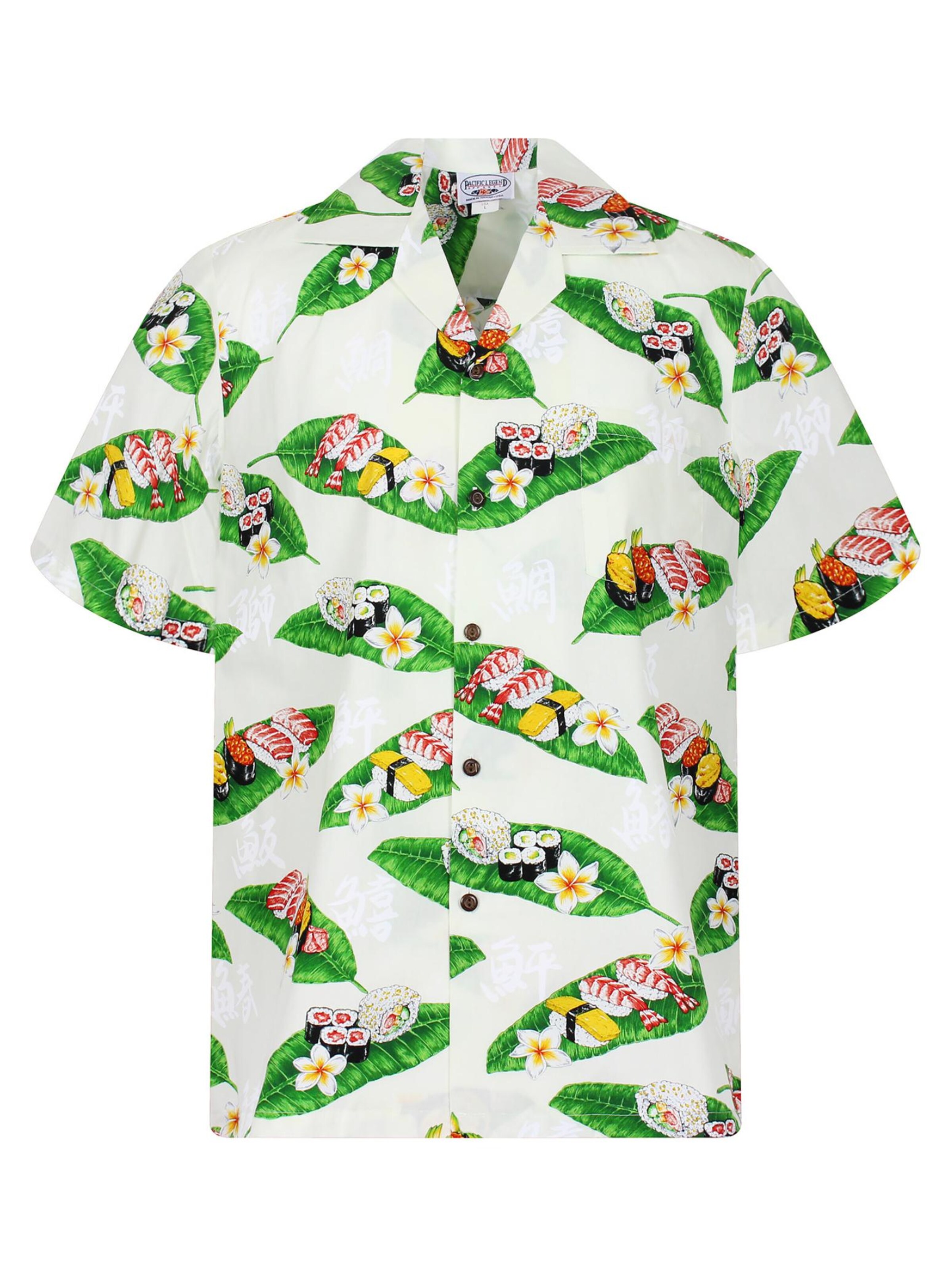 Pacific Legend Button Up Shirt 'Sushi' in Beige: front