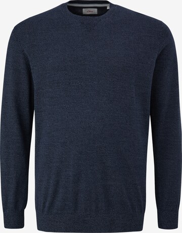 s.Oliver Men Big Sizes Pullover in Blau: Vorderseite