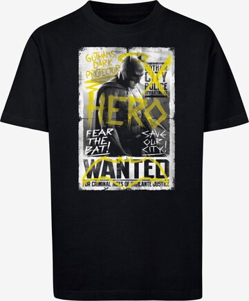 T-Shirt 'Batman v Superman - Wanted' ABSOLUTE CULT en noir : devant