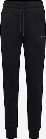 Hummel Tapered Sportbroek 'PAOLA' in Zwart: voorkant