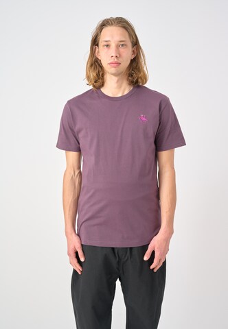 Cleptomanicx T-Shirt 'Dance Gull' in Lila: Vorderseite