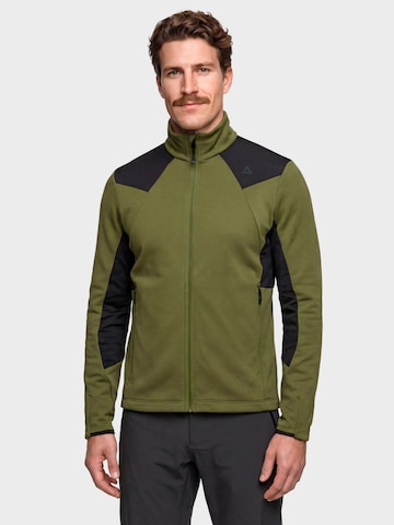 Schöffel Funktionele fleece-jas in Groen: voorkant