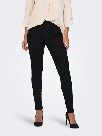 JDY Skinny Jeans 'MOLLY' in Zwart: voorkant