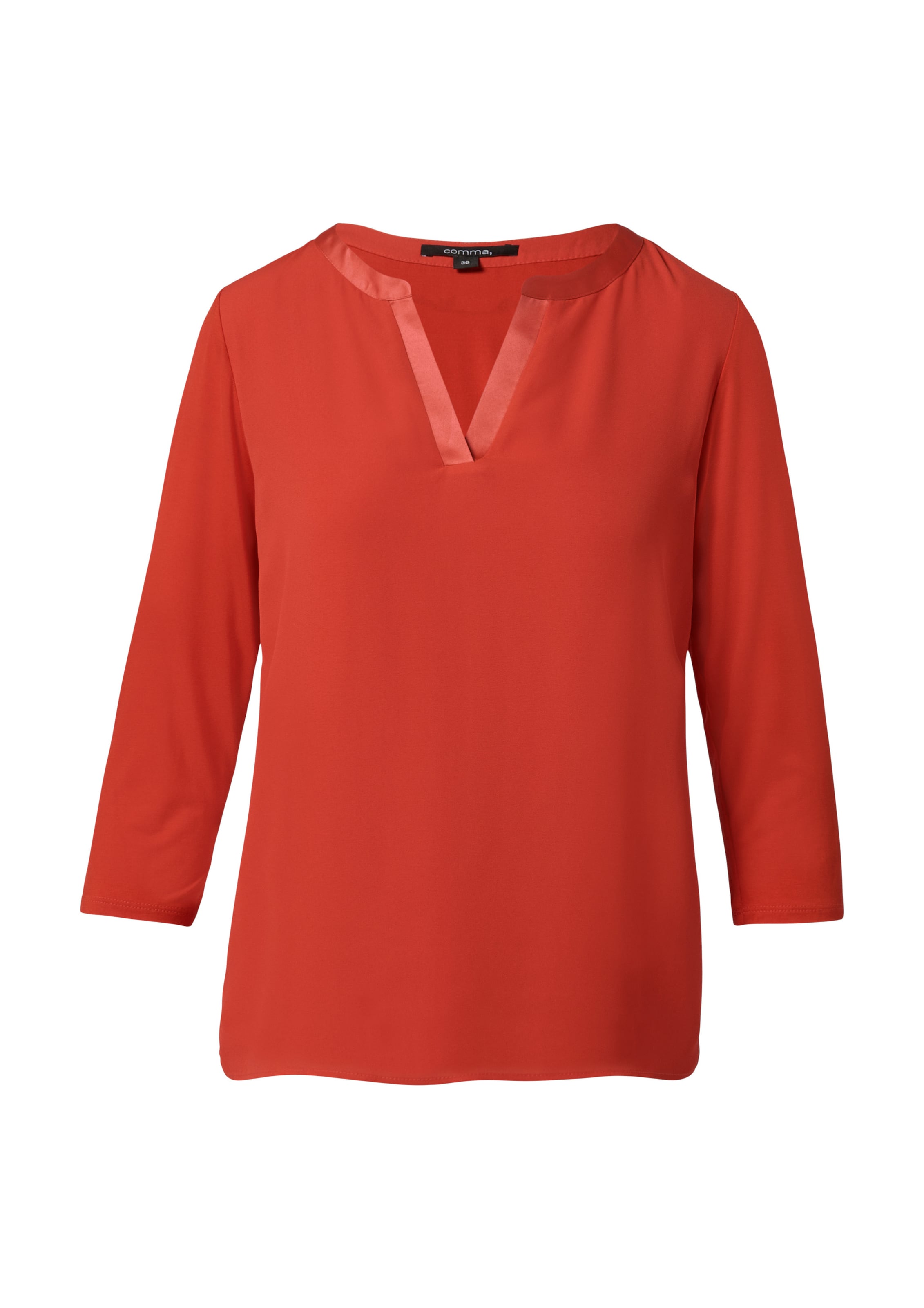 T-shirt COMMA en rouge : devant