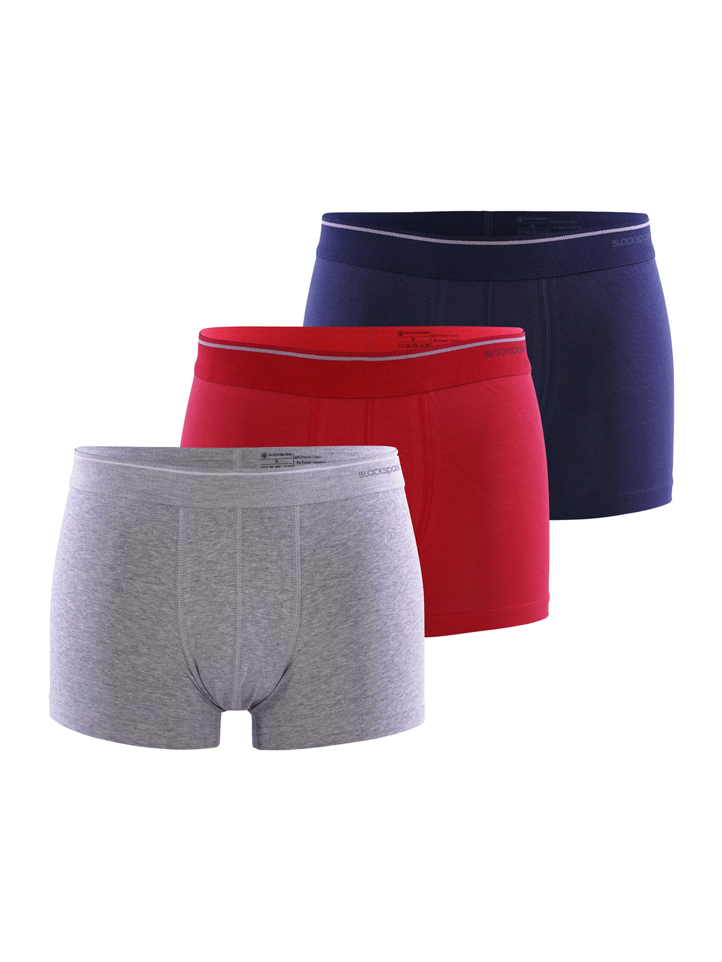 Blackspade - Calzoncillo boxer ' Tender Cotton ' en azul: frente