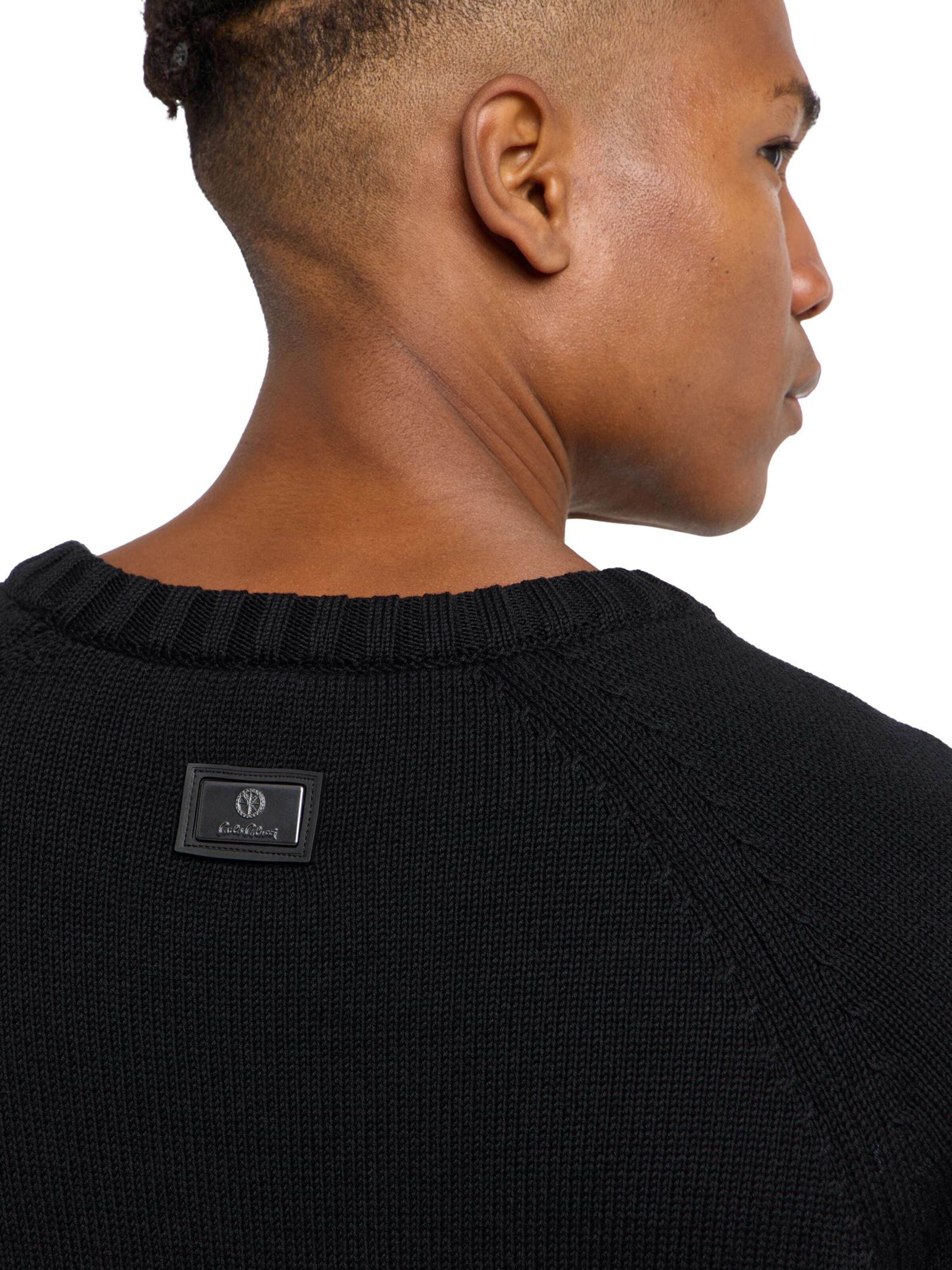 Pull-over 'Ditta' Carlo Colucci en noir