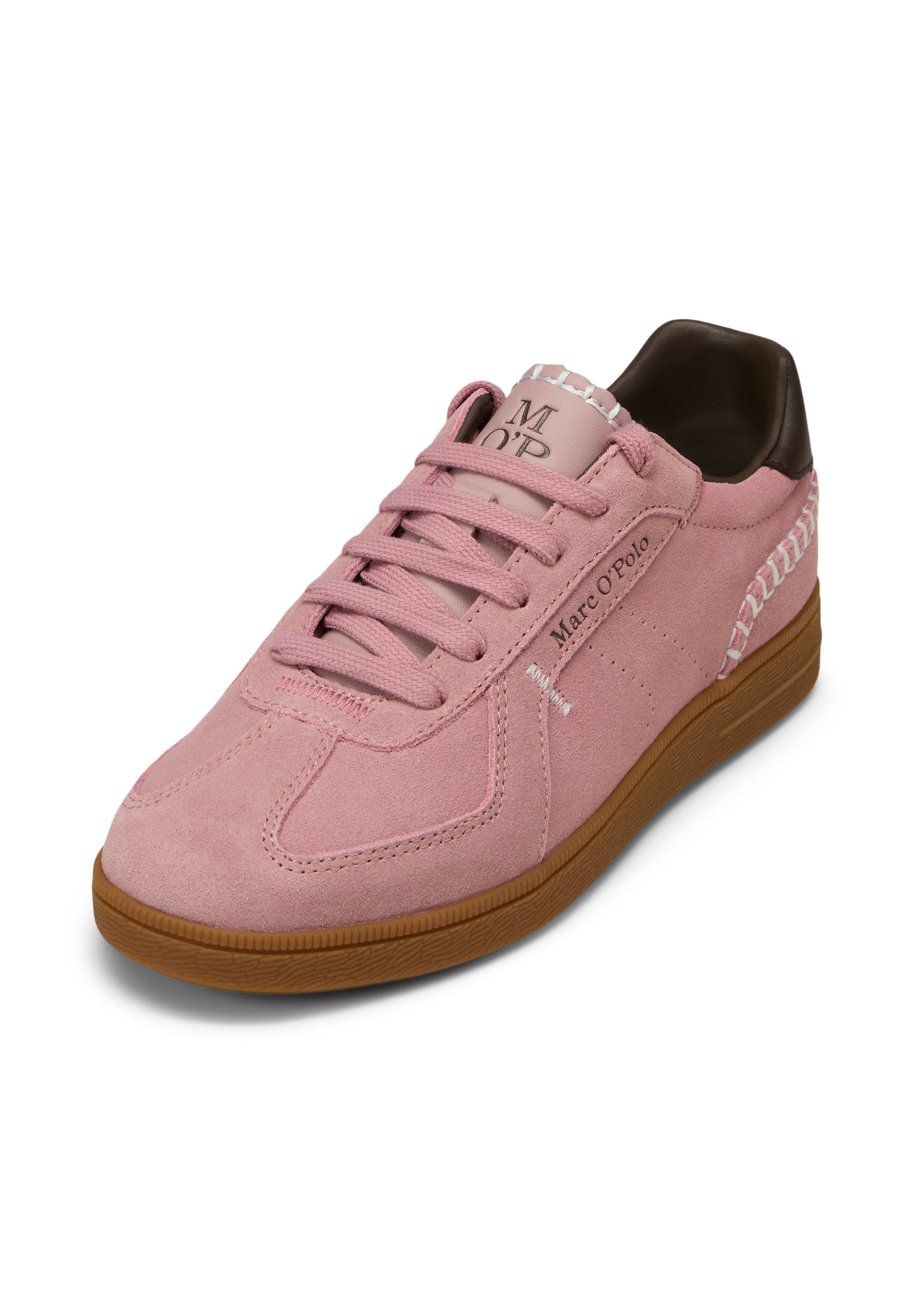 Baskets basses Marc O'Polo en rose : devant