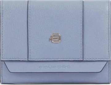 Piquadro Portemonnee in Blauw: voorkant