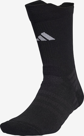 ADIDAS PERFORMANCE Sports socks in Black: front