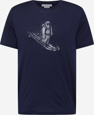 ICEBREAKER T-Shirt fonctionnel 'Tech Lite II Skiing Yeti' en bleu foncé / blanc, Vue avec produit