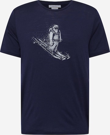 ICEBREAKER Funktionsshirt 'Tech Lite II Skiing Yeti' in Blau: predná strana