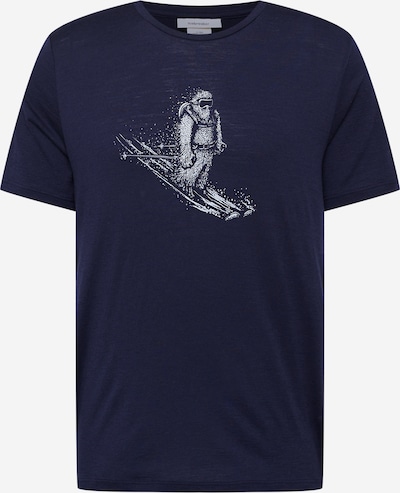 ICEBREAKER T-Shirt fonctionnel 'Tech Lite II Skiing Yeti' en bleu foncé / blanc, Vue avec produit