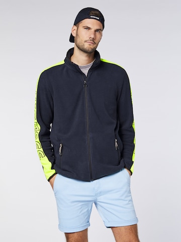 CHIEMSEE Regular fit Fleece Jacket in Blue: front