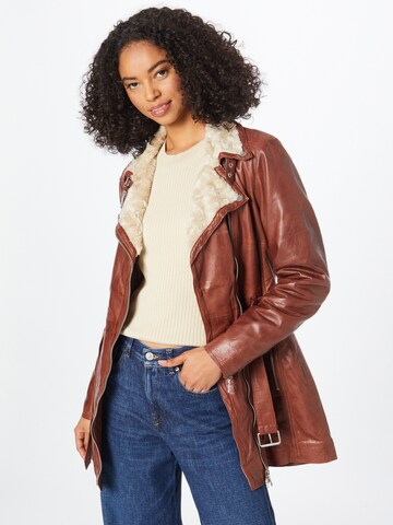 FREAKY NATION Between-Season Jacket 'Polar Day' in Brown: front