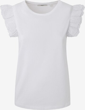 T-shirt 'LINDSAY' Pepe Jeans en blanc : devant